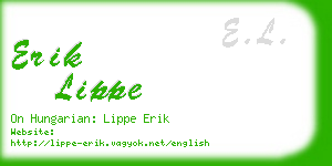 erik lippe business card